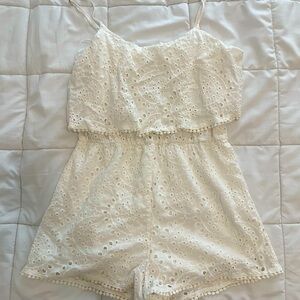 Eyelet romper.